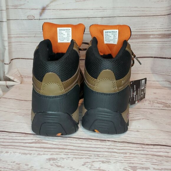 Nature Tex 70 SwissTech Waterproof Maximum Durability Leather Olive Black Boots - Picture 3 of 12